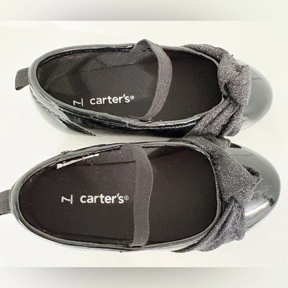 Carter's Patent Leather Toddler Ballet Flats Dress Shoes Size 7